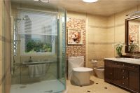 设计案例 | 首开国风上观 140 平米新古典风格木质 壁布 (8)张