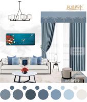 新浪精选：如鱼得水·溢彩窗帘——《灰蓝绮梦》