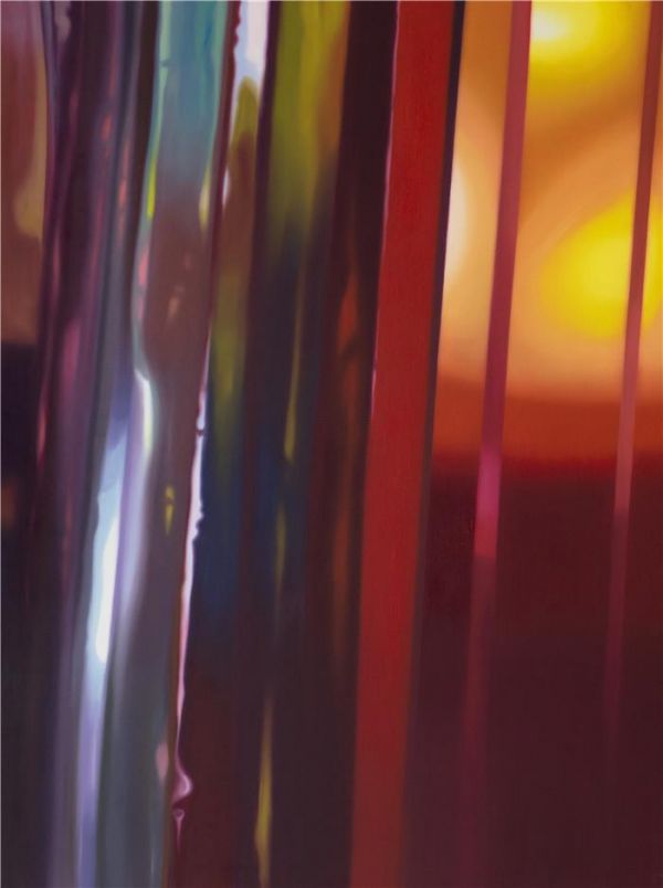 陈文波《紫金》布面油画（局部）200×150cm ×3 2019 图片由艺术家和当代唐人艺术中心提供