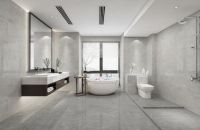 升华陶瓷的一抹时尚砖色，打破平庸，卫浴空间格调满分