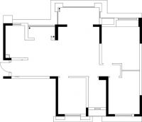 96㎡三室两厅大改造 双动线设计打造化繁为简的家