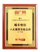 暖丰电热荣登中央人民广播电台央广网首页!