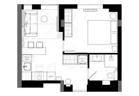 年轻夫妻买下30㎡小公寓 吧台隔断+中性色调很实用