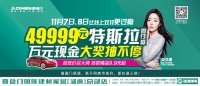 心跳加速，特斯拉汽车首付免费送！长沙喜盈门双十一狂欢提前开启！