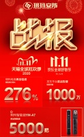 玥玛智能锁荣获双11线上战绩八强，同比业绩增长276%