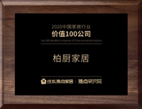 柏厨家居“年度榜样品牌”“2020中国家居行业价值100公司”两项大奖耀世启幕2021