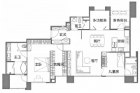 现代美式120㎡大平层，定制家具既有颜值还能收纳