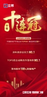 立邦成为唯一蝉联十连冠的中国房地产500强企业首选涂料品牌