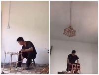 一男子改造乡下老屋，20㎡的脏乱空间，摇身一变“网红风”小家