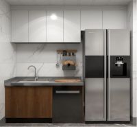 17㎡森歌开放式厨房，一台A8ZK蒸烤一体集成灶搭配不锈钢橱柜，完美融入新中式设计！