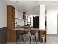 17㎡森歌开放式厨房，一台A8ZK蒸烤一体集成灶搭配不锈钢橱柜，完美融入新中式设计！