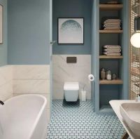 华府板材：马桶后面1平米这样设计，改变你对传统卫生间的看法