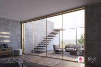 玻璃隔断门也开始内卷了，天花板竟是1858高定全景门