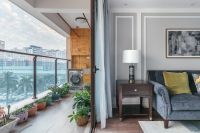 152平四居室，美式风格设计，浅色系搭配，完工后的效果很不错