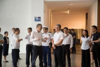 青浦区委书记徐建、副区长兼公安局局长姚少杰一行莅临书香门地集团开展安全生产检查