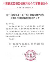 实力见证！群升门窗获得建筑门窗产品安装服务能力壹级资质