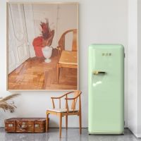 2022家居流行色趋势 薄荷绿哈士奇复古冰箱