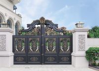 【新浪逛工厂】威亚盾铜门系列报道之铝艺庭院门系列：现代风格的艺术美感 简洁又不失奢