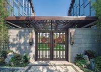 【新浪逛工厂】威亚盾铜门系列报道之铝艺庭院门系列：现代风格的艺术美感 简洁又不失奢