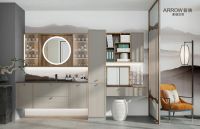 幸福的生活，从选择一款称心如意的箭牌家居定制浴室柜开始！