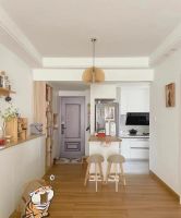 58㎡两房两厅，不仅有客厅、餐厅、大阳台，关键是卫生间还4㎡