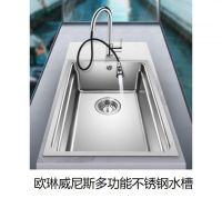 小尺寸大容量、龙头可360°安装 京东11.11上新超实用的欧琳多功能水槽