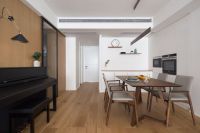 109㎡3房2厅，现代简约风装修，全屋白色与浅色原木装饰，很耐看