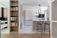 厨房和客厅这样做隔断，一点都不占用面积，邻居看了都说要照着装