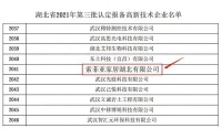 快讯｜湖北索菲亚获评 “高新技术企业”