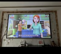 当贝X3侧投白天也可以看，激光投影仪高亮度果然效果好