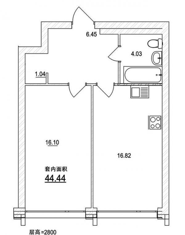 父母给在北京读书的儿子买的45㎡公寓，全屋又酷又精致，个性十足