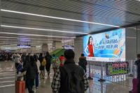 一块拼 向未来 | 冠珠瓷砖广告强势登陆张家口高铁站，为运动健儿加油！