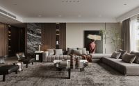 意室丽全屋定制客厅设计风格 简致与美学的平衡