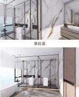 威廉顿陶瓷岩板鉴赏｜鱼肚金，赋予空间华丽的高级感