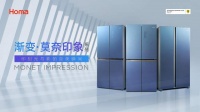 奥马冰箱莫奈印象545L对开门冰箱：赏光影艺术，护食材新鲜