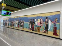 绽放“彩云之南”，马可波罗文化陶瓷艺术壁画亮相昆明地铁5号线