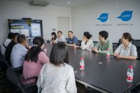 广西北海市工信局陆骁君一行 调研啄木鸟家庭维修