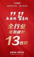 超25亿！九牧双11稳夺“十三连冠”
