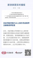 尚品宅配持股5%以上股东完成质押及解除质押变更