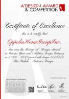 欧铂丽荣膺A'Design Award 设计大赛双项大奖，走出家居国际范儿！