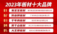 板材哪个品牌好？入选2023年板材十大品牌的有哪些