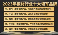 板材品牌哪个好？2023年板材行业十大领军品牌！