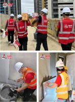 德高“送清凉”｜贴砖安全是大事，德高服务到全国