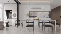 克制美学营造的高级感，用「冠珠华珍」筑就的170㎡全岩极简家