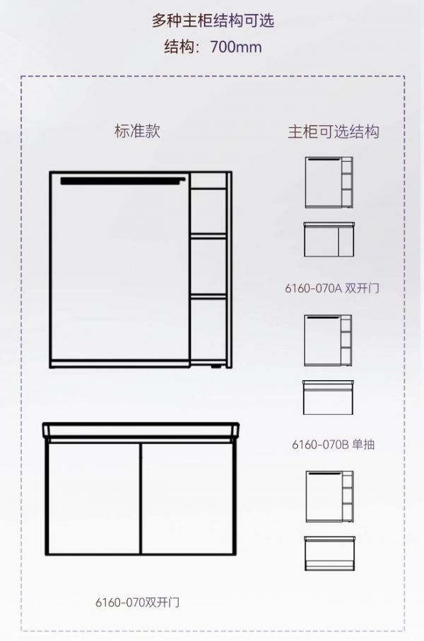 恒洁星品云山系列轻定制浴室柜上新，享受质感生活