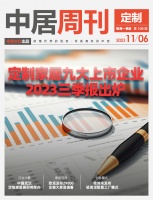 定制周刊·第106期|定制家居九大上市企业2023三季报出炉