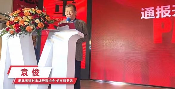 湖北省建材市场经营协会党支部书记袁俊