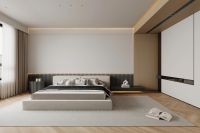 成都装修设计｜200m²极简风，形体美+就看不腻的配色