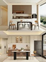 全友家居案例合集丨12个中古风餐边柜，拿捏空间美感！