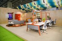 圣奥“森溪拾趣”引领家博会办公风潮，华南总部投产倒计时！